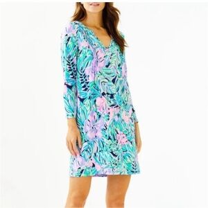 Lilly Pulitzer UPF 50+ Aubrey Dress in “Bermudaful” XS